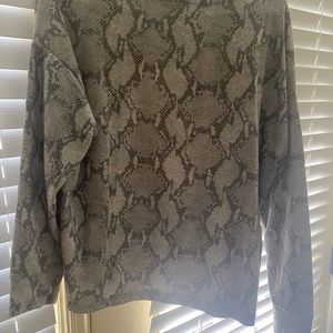 Banana republic snakeskin top